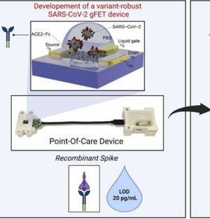 Graphene transistor used to detect variants of SARS-CoV-2